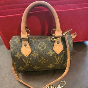 Louis Vuitton rare mini speedy with strap